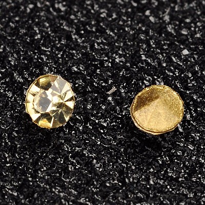 Glass Pointed Back Rhinestone CR2mm42Y-1