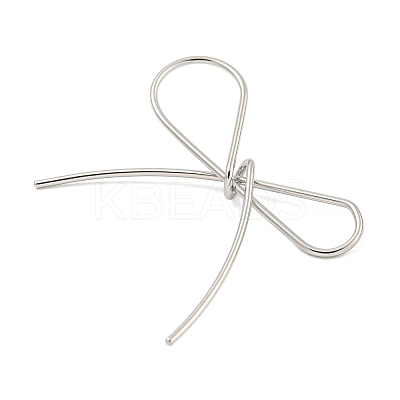 Non-Tarnish 304 Stainless Steel Bowknot Links Connector Charms STAS-M001-03P-1
