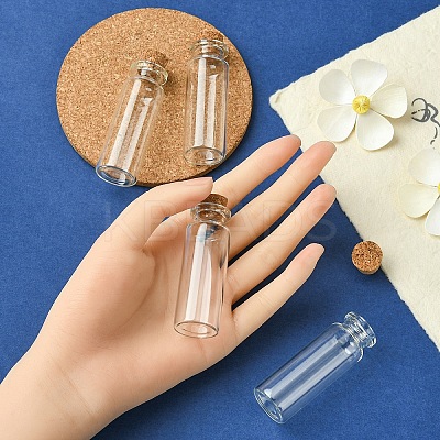 20Pcs Glass Cork Bead Containers CON-YW0001-60-1