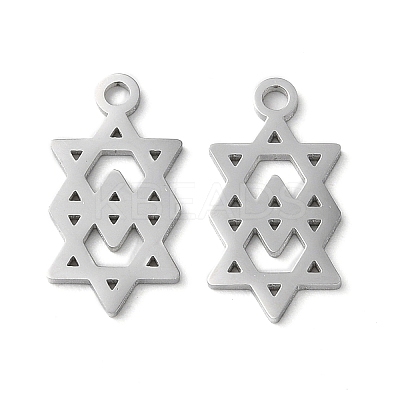 Non-Tarnish 304 Stainless Steel Pendants STAS-Q303-18P-1
