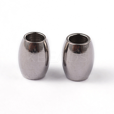Tarnish Resistant Barrel 304 Stainless Steel Spacer Beads STAS-L176-01P-1