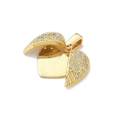 Brass Micro Pave Cubic Zirconia Pendants LS-KK-F905-01G-01-1