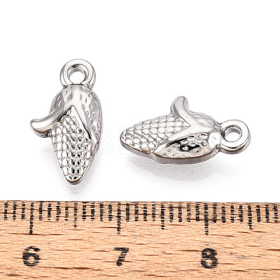 304 304 Stainless Steel Corn Charms STAS-T067-46P-1