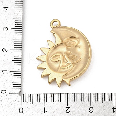 304 Stainless Steel Pendants STAS-D366-01F-G-1