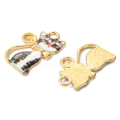 10Pcs Alloy Enamel Pendants ENAM-FS0001-83-1