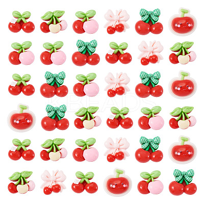 50Pcs Opaque Resin Cabochons CRES-TA0004-98-1