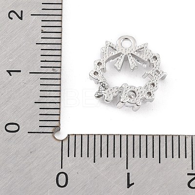 Brass Micro Pave Cubic Zirconia Pendants LS-KK-K371-41A-P-1