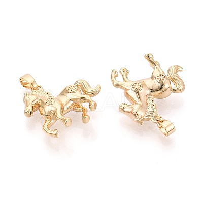 Brass Pendants KK-T081-13G-1