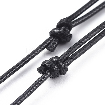 Adjustable Korean Waxed Polyester Cord Necklace Making AJEW-JB00510-01-1