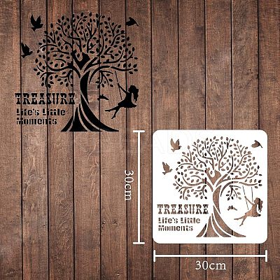 Plastic Reusable Drawing Painting Stencils Templates DIY-WH0172-232-1