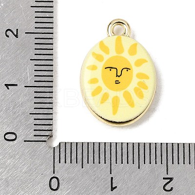 Printed Alloy Pendants ENAM-F160-02G-1