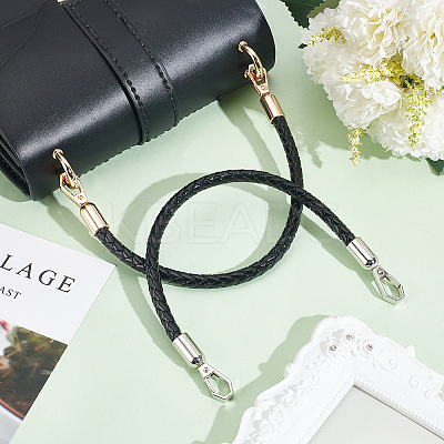 2Pcs 2 Colors Braided Imitation Leather Mobile Straps FIND-WR0010-34-1