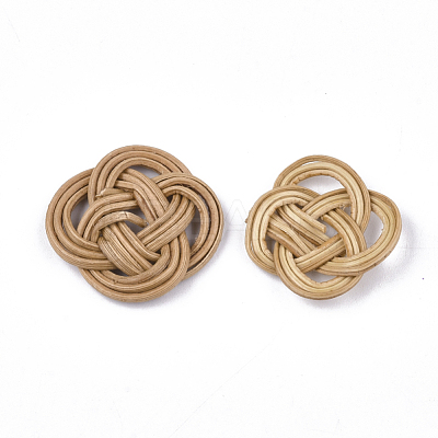 Handmade Reed Cane/Rattan Woven Pendants X-WOVE-T006-129B-1