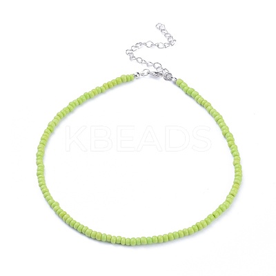Glass Seed Beaded Necklaces NJEW-JN02691-03-1