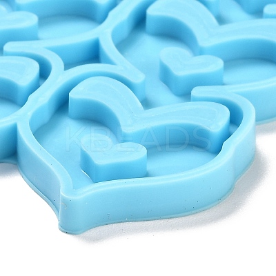 Valentine's Day Theme DIY Pendant Silicone Molds DIY-C009-02F-1