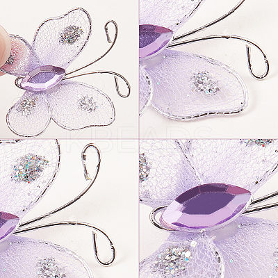 Screen Fabric Butterflies DIY-SC0009-30-1