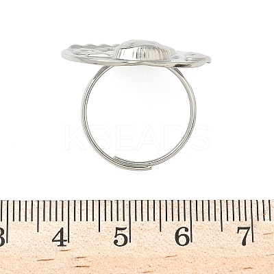 304 Stainless Steel Adjustable Finger Rings for Women RJEW-K298-01P-1