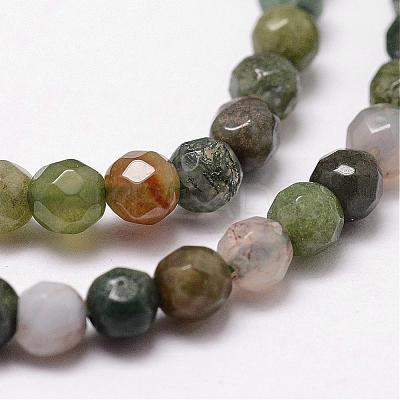 Natural Indian Agate Beads Strands G-D840-51-4mm-1