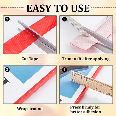 PE & Gauze Adhesive Tapes for Fixing Carpet AJEW-WH0136-54A-01-1