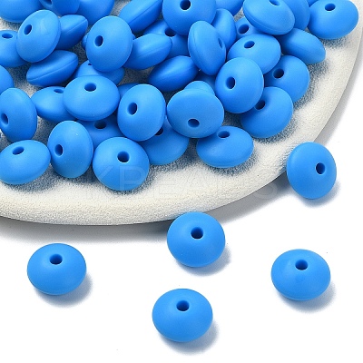 100Pcs Food Grade Eco-Friendly Silicone Beads SIL-YW0001-84F-1