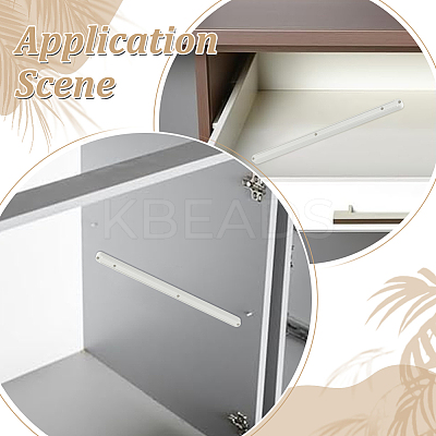 2Pcs Plastic Drawer Slides AJEW-WH0752-062C-1