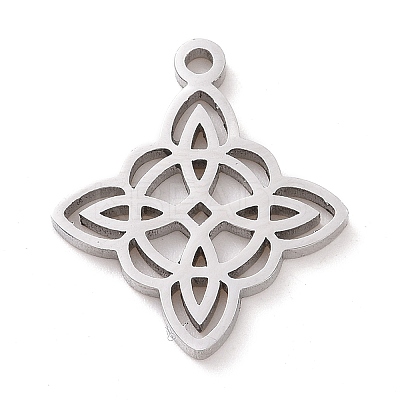 Non-Tarnish 304 Stainless Steel Hollow Pendants LS-STAS-P313-03P-1