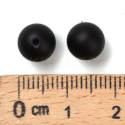 Frosted Plastic Imitation Pearl Beads KY-F022-8mm-05-1