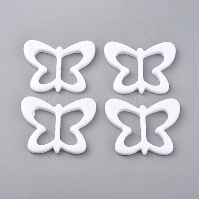Resin Buckle Clasps RESI-WH0008-25D-1