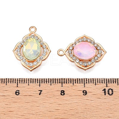 Alloy Glass Pendants PALLOY-N176-62KCG-1