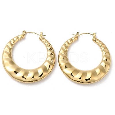 Rack Plating 304 Stainless Steel Hoop Earrings for Women EJEW-Z026-21G-1