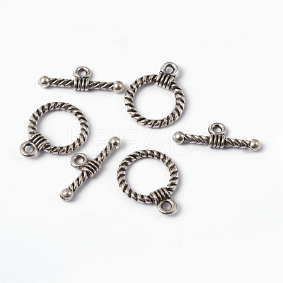Tibetan Style Alloy Toggle Clasps LS-EA9138Y-NF-1