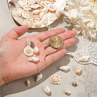 DIY Natural Shell Beads Bracelets Jewelry Making Kits DIY-YW0010-33-1