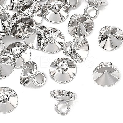 SHEGRACE Brass Bead Cap Bails XGRQ1U388-376P-1