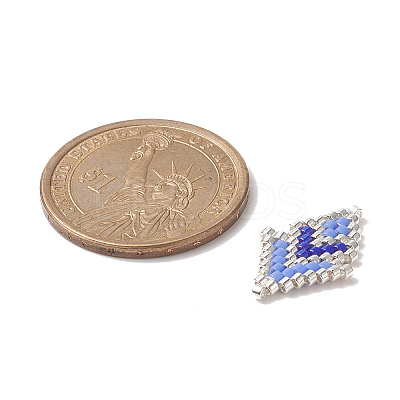 Handmade Loom Pattern Seed Beads PALLOY-MZ00093-1