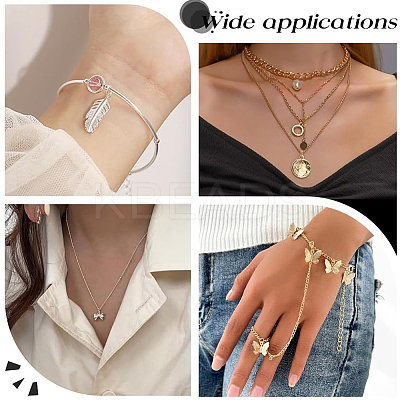 80Pcs 2 Colors Brass Split Rings KK-BBC0014-04A-1