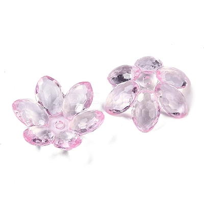 Transparent Acrylic Bead Caps OACR-H118-03I-1