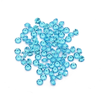 Glass Rhinestone Cabochons GLAA-WH0028-21-1