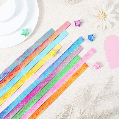 900Pcs 10 Bags Lucky Star Origami Paper DIY-SC0031-29-1