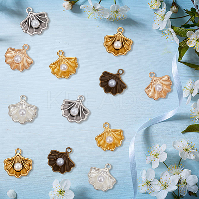 60Pcs 6 Colors Alloy Pendants FIND-SC0017-53-1
