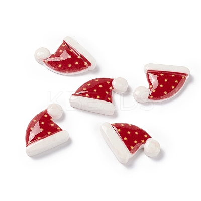 Christmas Themed Opaque Resin Cabochons LS-CRES-P022-08-1