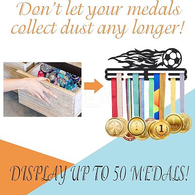 Fashion Iron Medal Hanger Holder Display Wall Rack ODIS-WH0021-169-1