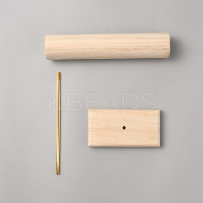 Wood T Bar Bracelet Display Stands AJEW-WH0534-19A-1