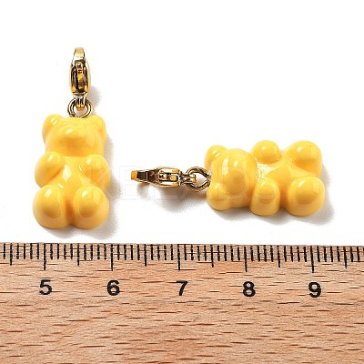 Bear Resin Pendant Decorations STAS-M092-01G-1