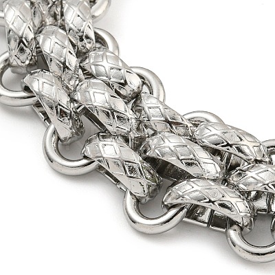 Tarnish Resistant 304 Stainless Steel Link Chain Bracelets BJEW-P315-01B-P-1