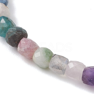 Natural Mixed Gemstone Beaded Stretch Bracelets for Women BJEW-JB13335-1