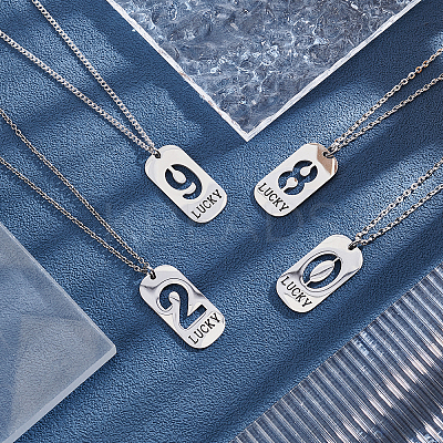 10Pcs 10 Style 201 Stainless Steel Pendants STAS-UN0026-25-1
