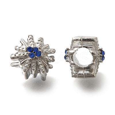 Rack Plating Alloy European Beads FIND-H005-06P-1