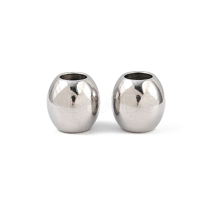 Tarnish Resistant 304 Stainless Steel European Beads LS-STAS-E034-4-1