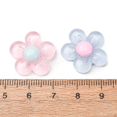 Transparent Resin & Glitter Powder Cabochons RE-CBA0EC6-02-1