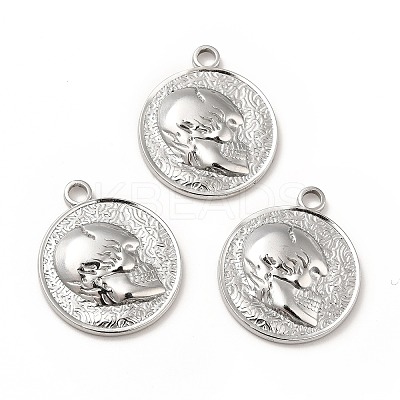 Non-Tarnish 201 Stainless Steel Pendants STAS-H172-07P-1